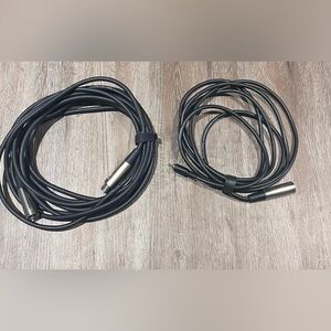 Livewire Cable RCA Male to XLR Male 10 ft. + Regular Male To Female XLR 20ft Lot